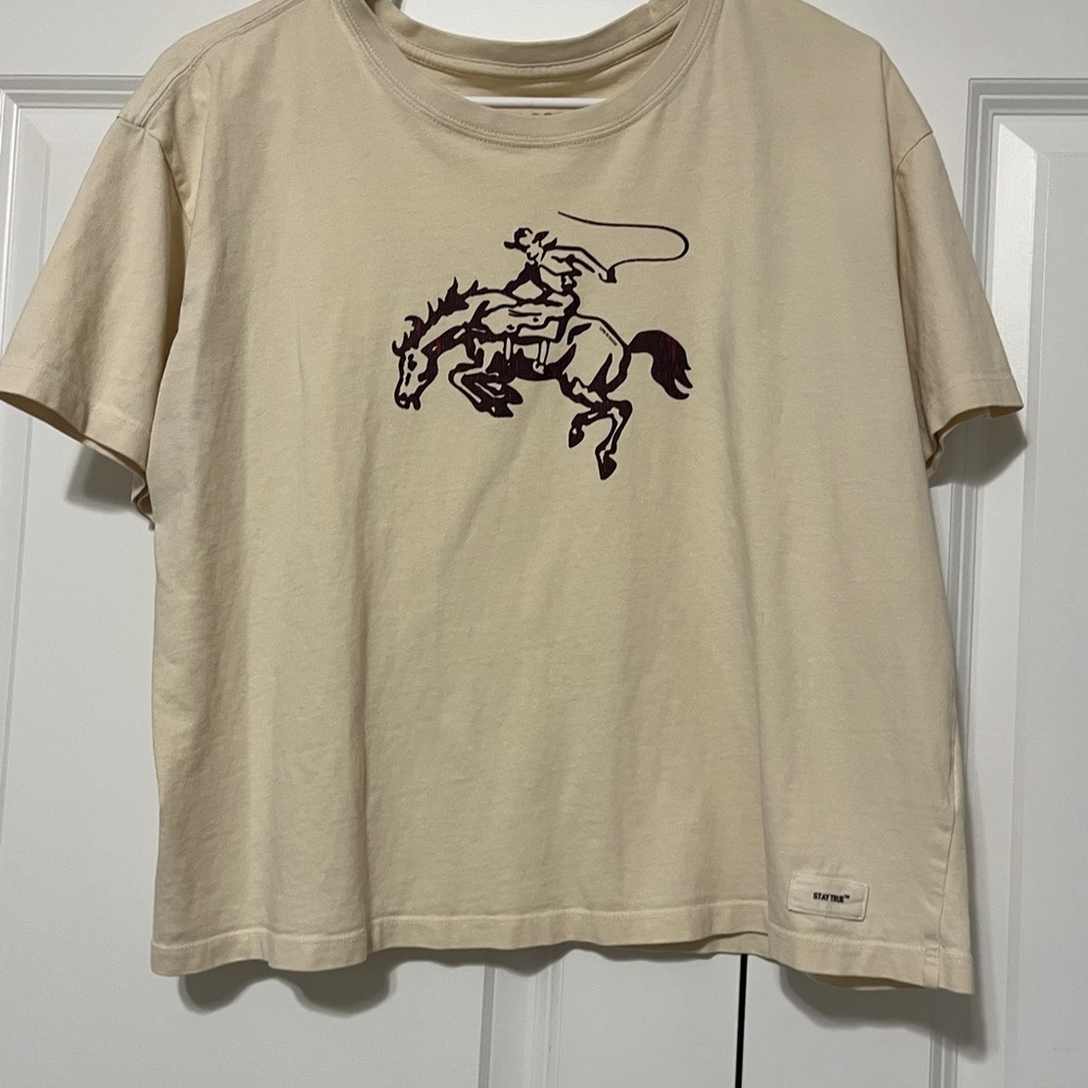 Life is Good T-Shirt with Horse Graphic